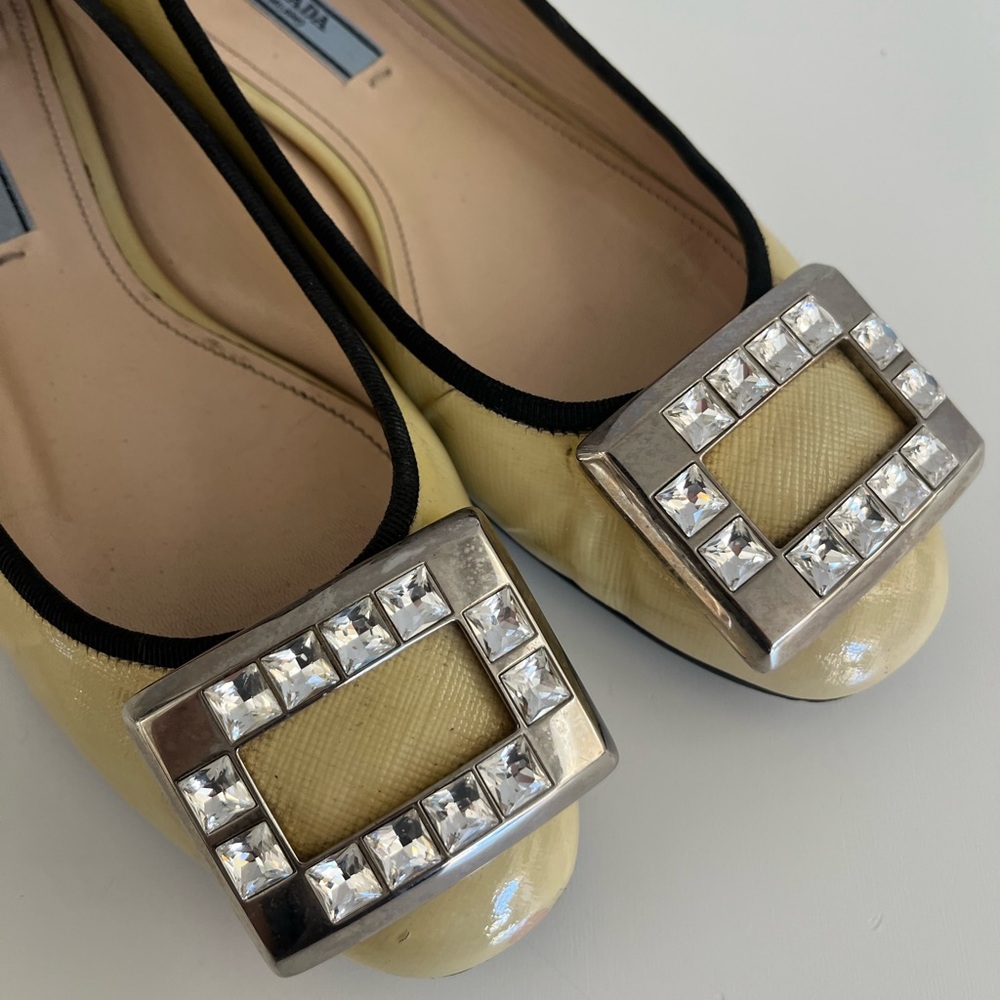 Auth PRADA Patent Leather Flats - Picture 9 of 9